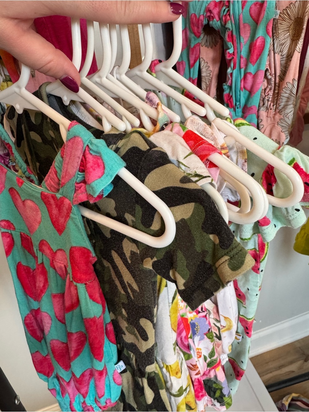 Bundle of 8 posh peanut one pieces - bubbles, twirl dresses, and romper